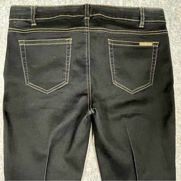 Michael Kors Dark Blue/Black Boot Cut Dressy Casual Closet Staple Jeans - Sz 8 - Picture 13 of 15